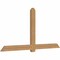 Ekena Millwork Eugene Smooth Timber Gable Bracket, Western Red Cedar, 96"W x 48"H x 3 1/2"D x 5 1/2"F, 12/12 Pitch GBW096X48X0406EUG00SWR - alternate 2